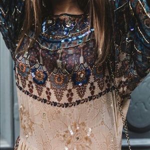FREE PEOPLE NEW WITH TAGS EMBELLISHED SEQUIN Dress